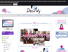 Tablet Screenshot of decroly.com